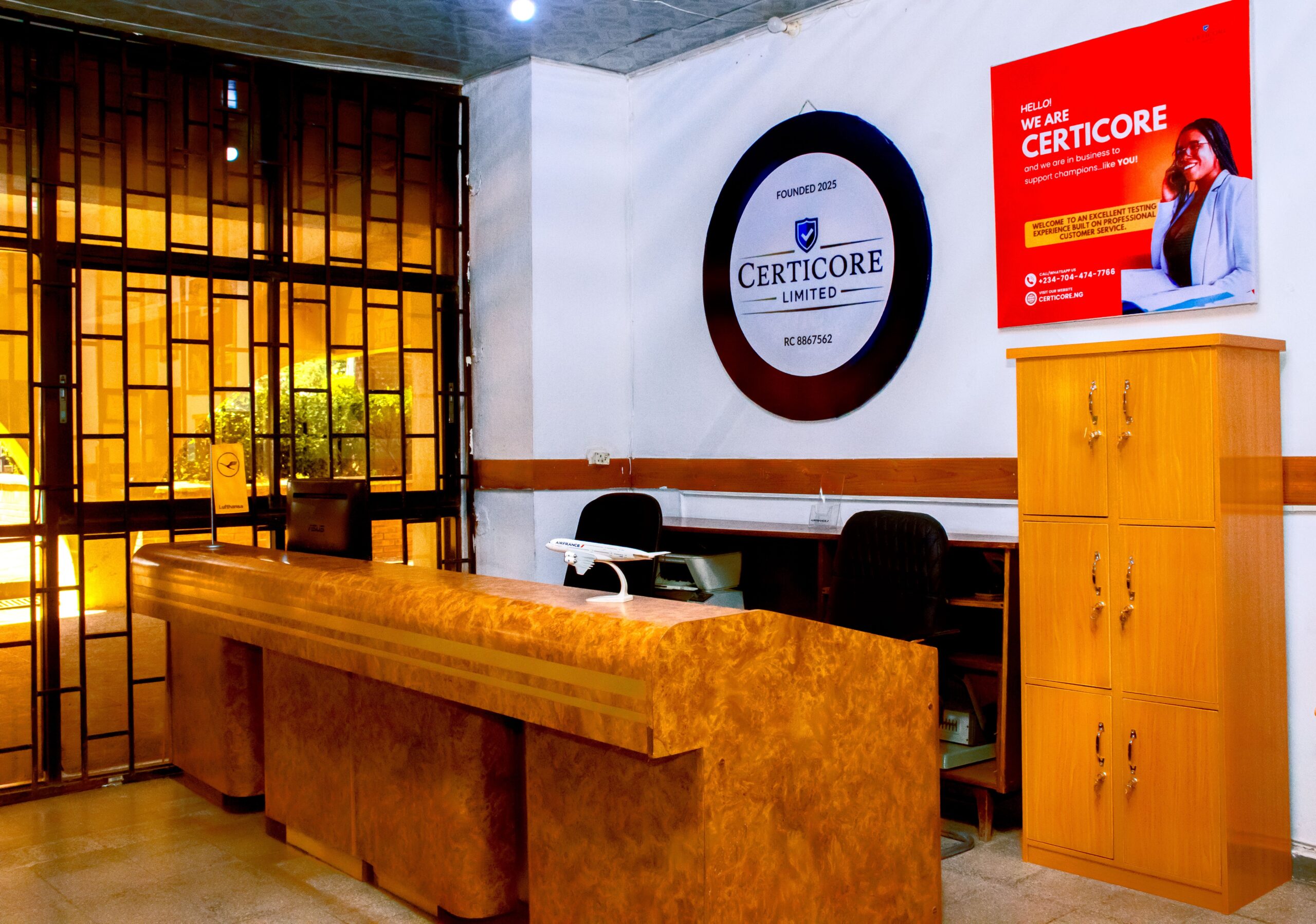 Certicore Limited Reception